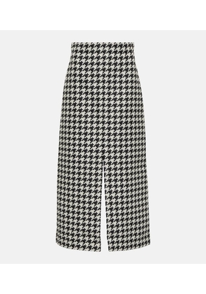 Burberry Houndstooth twill maxi skirt