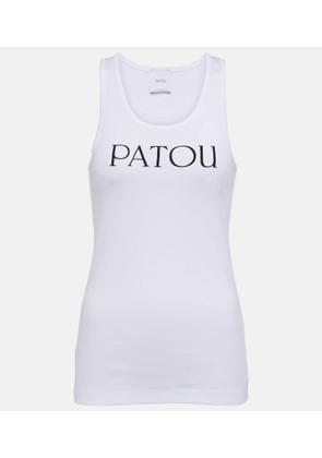 Patou Logo cotton jersey tank top