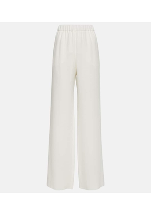 Valentino High rise silk wide-leg pants