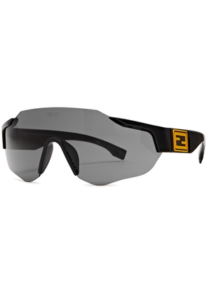 Fendi Sport Baguette Mask Sunglasses - Black - One Size