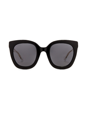 Gucci Anima Decor Cat Eye Sunglasses in Black.
