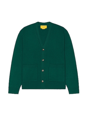 Guest In Residence The Cardigan in Forest - Dark Green. Size S (also in M, XL).