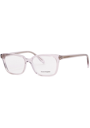Alexander Mcqueen Square-frame Optical Glasses - Silver