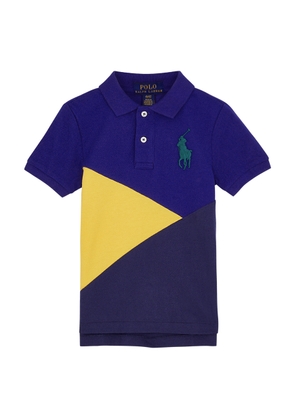 Polo Ralph Lauren Kids Colour-blocked Piqué Cotton Polo Shirt - Multicoloured - 6 Years