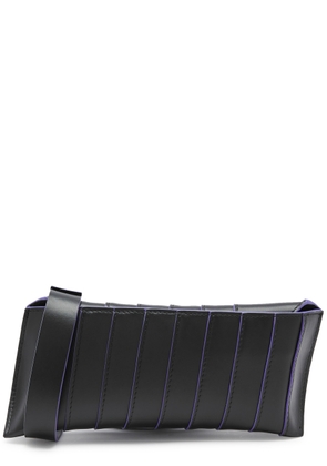 Venczel V8-S Stripe Leather Cross-body bag - Black