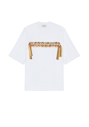 Lanvin Curblace Oversized T-shirt in Optic White - White. Size M (also in S, XL).