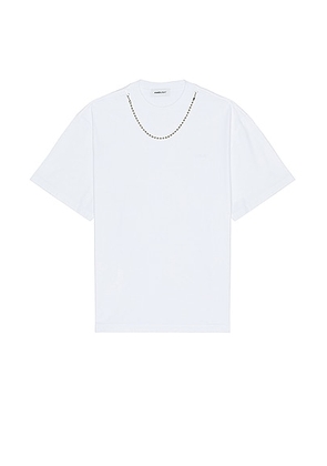 Ambush Ballchain T-shirt in Blanc - White. Size L (also in M, S, XL/1X).