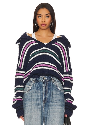 Free People Kennedy Pullover in Navy. Size L, M, XS.