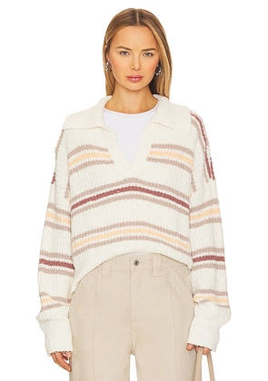 Free People Kennedy Pullover in Ivory. Size L, M, XL, XS.