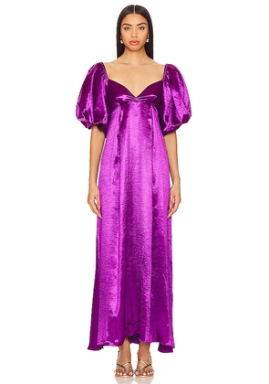 CAROLINE CONSTAS Enya Gown in Purple. Size M, S.