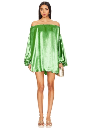 CAROLINE CONSTAS Andros Mini Dress in Green. Size M, S, XL.