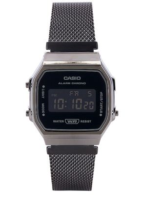 Casio A168 Series Watch in Black.
