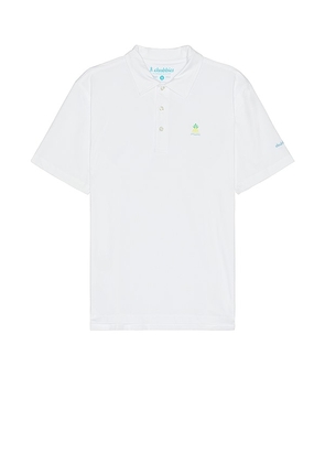Chubbies The Complete Outfit Performance Polo in White. Size L, S, XL/1X.