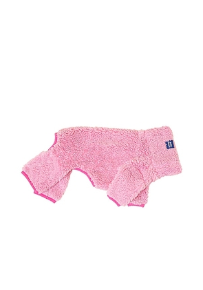 Little Beast Miami Vice Fleece Onesie in Pink. Size L, XXL.