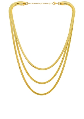 petit moments Mikayla Necklace in Metallic Gold.