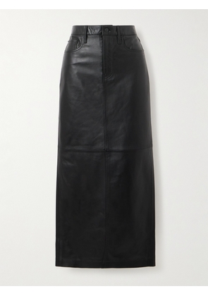 WARDROBE.NYC - Leather Maxi Skirt - Black - x small,small,medium,large,x large