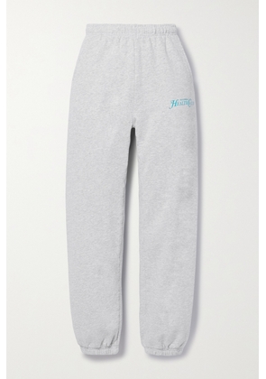Sporty & Rich - Rizzoli Printed Cotton-jersey Track Pants - Gray - x small,small,medium,large,x large