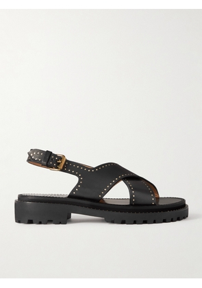 Isabel Marant - Baem Studded Leather Slingback Sandals - Black - FR36,FR37,FR38,FR39,FR40,FR41