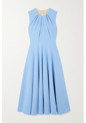 Emilia Wickstead - Marlen Draped Crepe Midi Dress - Blue - UK 6,UK 8,UK 10,UK 12,UK 14,UK 16,UK 18