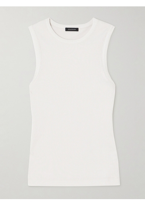 GOLDSIGN - Ribbed Stretch-jersey Tank - Off-white - x small,small,medium,large,x large