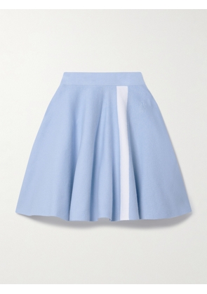 JW Anderson - Striped Cotton-blend Mini Skirt - Blue - x small,small,medium,large,x large