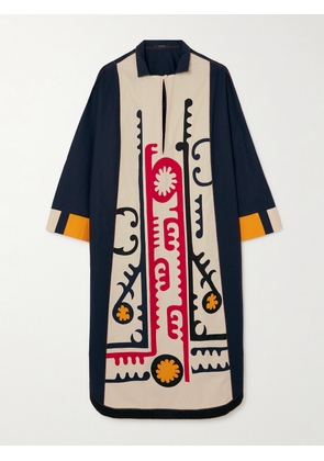 Vita Kin - Rafshan Embroidered Cotton-poplin Kaftan - Multi - x small,small,medium,large