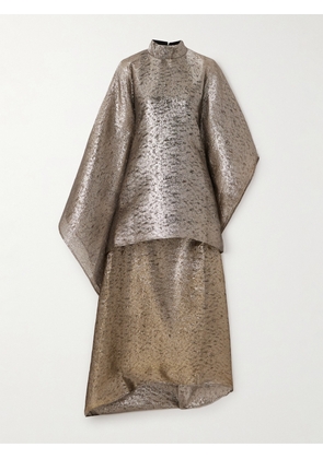 Taller Marmo - Dallas Asymmetric Lamé Gown - Metallic - One size