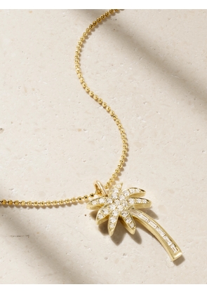 Jennifer Meyer - Large Palm Tree 18-karat Gold Diamond Necklace - One size