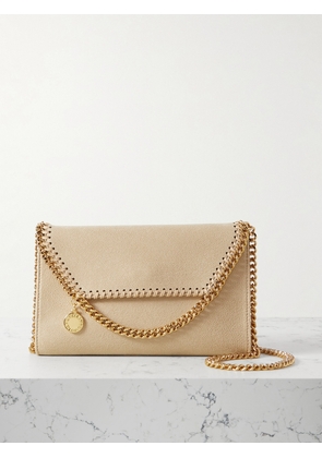 Stella McCartney - + Net Sustain The Falabella Mini Vegetarian Textured-leather Shoulder Bag - Off-white - One size