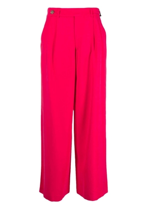 DKNY off-centre fastening straight-leg trousers - Pink
