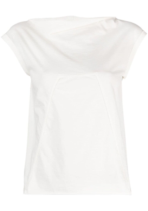 Rick Owens panelled-design cotton top - White