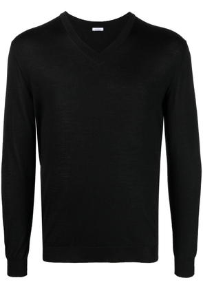 Malo V-neck cashmere-silk jumper - Black