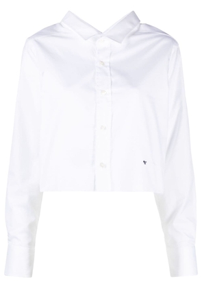 HommeGirls cotton cropped shirt - White