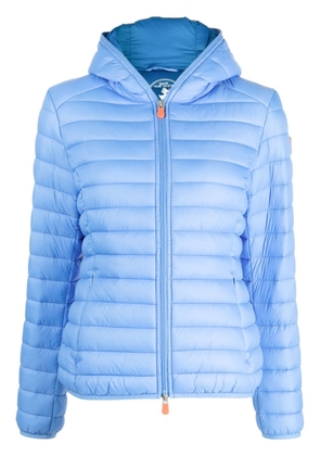 Save The Duck hooded quilted jacket - Blue