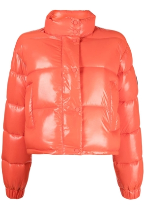 Save The Duck cropped puffer jacket - Red