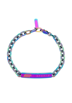 SPORT b. by agnès b. iridescent-effect chain-link bracelet - Multicolour