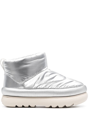 UGG padded chunky-sole metallic boots - Silver