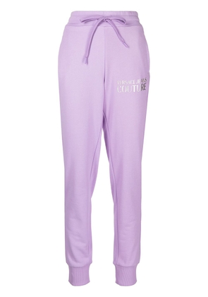 Versace Jeans Couture logo-print track pants - Purple