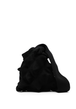 Chet Lo Spiky knitted crossbody bag - Black