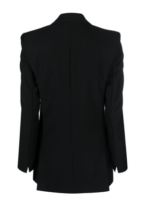 Lardini single-breasted wool blazer - Black