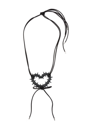Hugo Kreit Spiky Heart choker necklace - Black