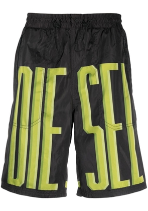 Diesel logo-print shorts - Black