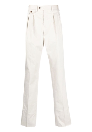 Lardini pleated straight-leg trousers - White