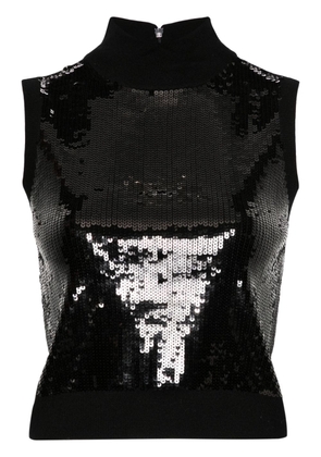 Michael Michael Kors sequinned wool blend top - Black