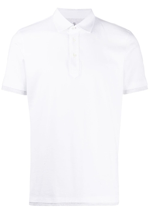 Brunello Cucinelli layered-edge polo shirt - White