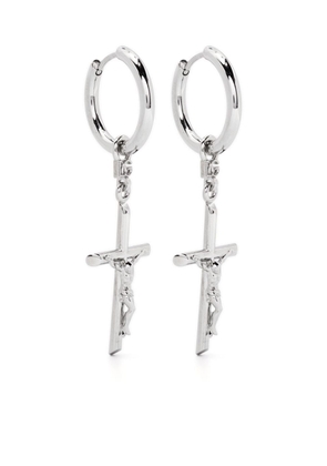 Dolce & Gabbana DNA pendant hoop earrings - Silver