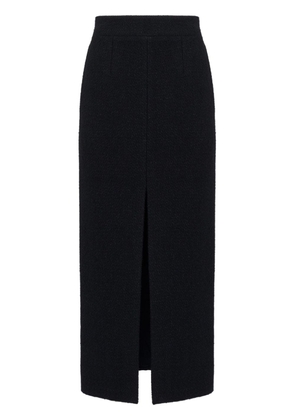 Alexander McQueen Slashed pencil midi skirt - Black
