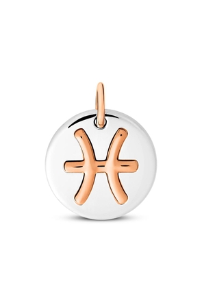 Dodo 9kt rose gold and sterling silver Pisces Zodiac charm