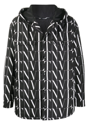 Valentino Garavani VLTN pattern hooded jacket - Black
