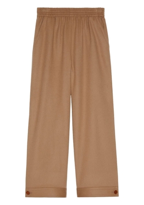 Gucci felted wool track trousers - Neutrals